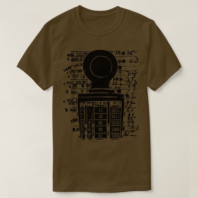 Camiseta Carimbo da Biblioteca de Livros (Frente do Design)