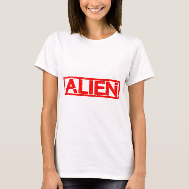 Camiseta Carimbo de alienígena (Frente)