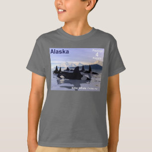 Camiseta Carimbo de Baleias Killer do Alaska