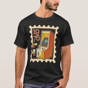 Camiseta Carimbo De Carimbo Com Computador De Jogo 1976