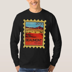 Camiseta Carimbo De Carimbo Com Paisagem Do Deserto Beaumon