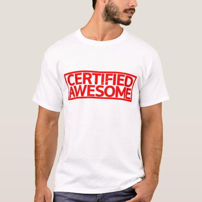 Camiseta Carimbo De Fantasma Certificado (Frente)