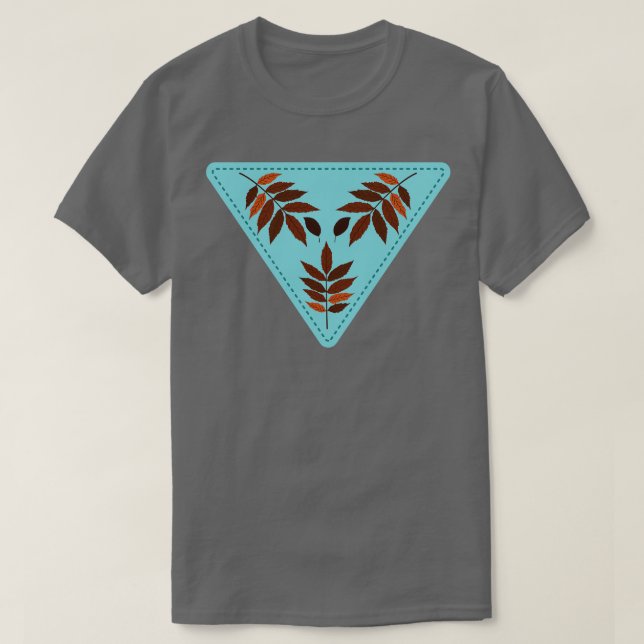 Camiseta Carimbo de Folha (Frente do Design)