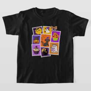 Camiseta Carimbo de Halloween Cats,boo,Fantasmas