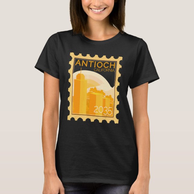 Camiseta Carimbo De Posto Com Sunset Em Antioquia (Frente)