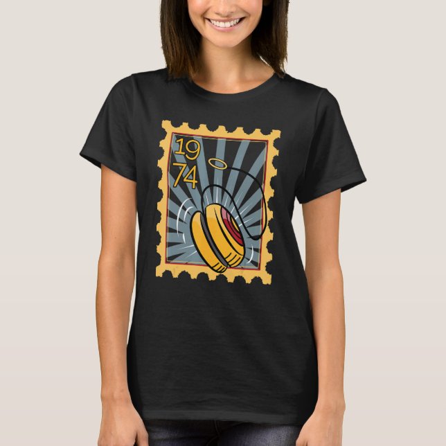 Camiseta Carimbo Do PoStage Com Yo Yo 1974 (Frente)