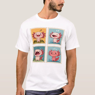 Camiseta Carimbo Emocional Axolotl Cujo Carimbo Emocional