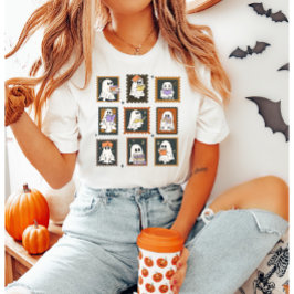 Camiseta Carimbo Fantasma do Halloween Bookish