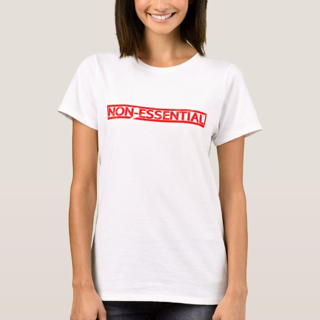 Camiseta Carimbo não essencial (Frente)