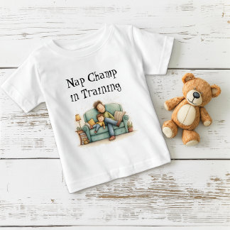 Camiseta Carimbo Nap no Dia de os pais de Treinamento