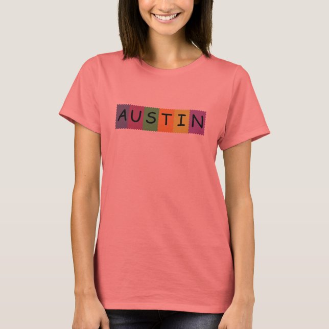 Camiseta Carimbos de Austin (Frente)