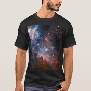 Camiseta Carina Nebula Vermelha e Azul Telescópio Hubble