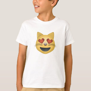 Camiseta Carinha De Gato Sorridente Com Olhos Molhados De C