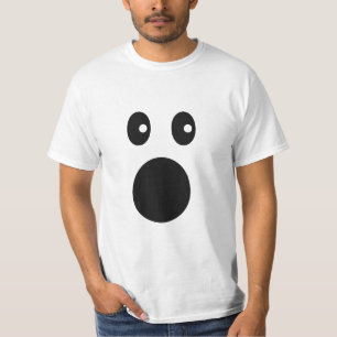 Camiseta Carinha Emoji Minimalista de Choque Divertido
