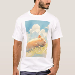 Camiseta Carinhos de Capivara na Grama