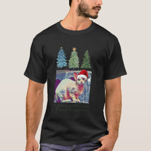Camiseta Carinhos de férias e ronronares de Devon Rex gato