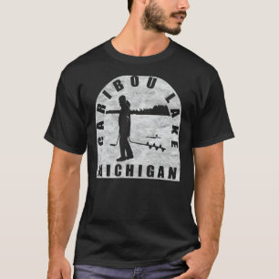 Camiseta Cariou Lake Ice Fish Michigan