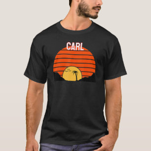 Camiseta Carl Palm Tree Sunset Retro Vintage Sand Dunes