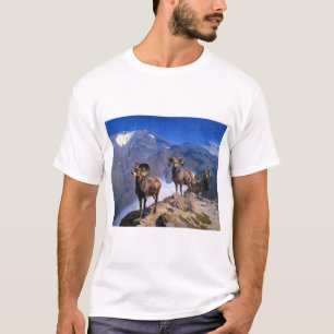 Camiseta Carl Rungius Big Horn Sheep no Wilcox Pass