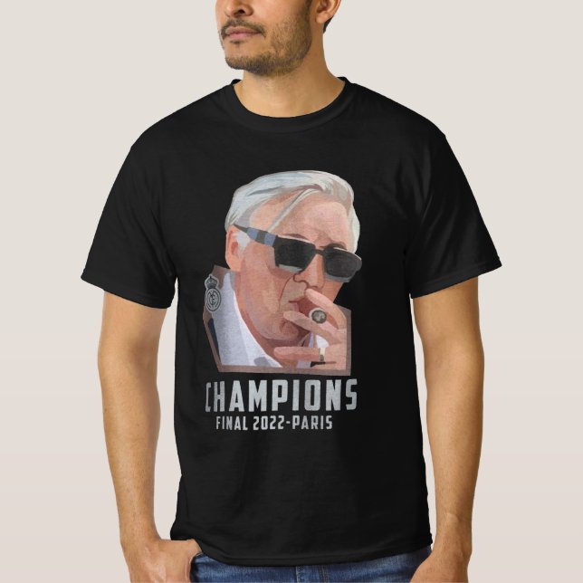 Camiseta Carlo Ancelotti clássico (Frente)