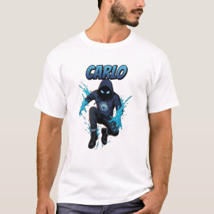 Camiseta Carlo Delavi Herói de Ação - Personagem Original G