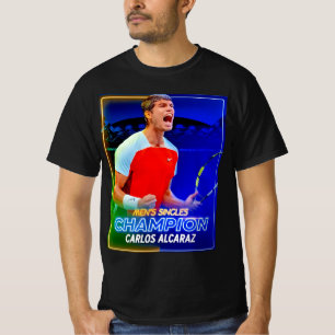 Camiseta " Carlos Alcaraz venceu o campeão de Tênis aberto