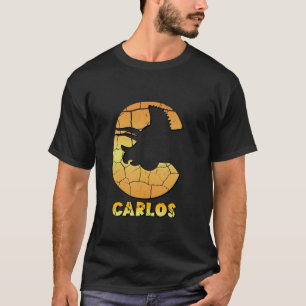 Camiseta Carlos personalizou meninos dinossauros lindos e p