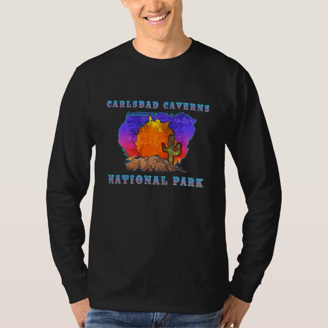 Camiseta Carlsbad Caverns National Park Desert Sunset Scens (Frente)