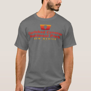 Camiseta Carlsbad Caverns National Park Retro Arrohead Red