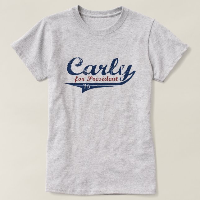 Camiseta Carly Fiorina 2016 Swash (Frente do Design)
