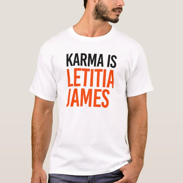 Camiseta Carma é Letitia James (Frente)