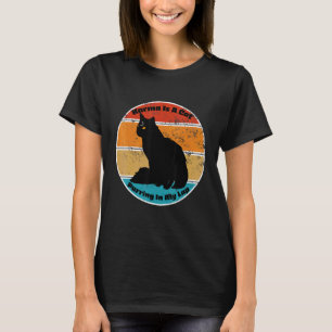 Camiseta Carma é um gato ronronando no meu colo Gato vintag
