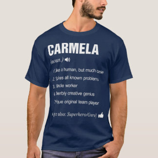 Camiseta Carmela Name Definição Significa Família Engraçada