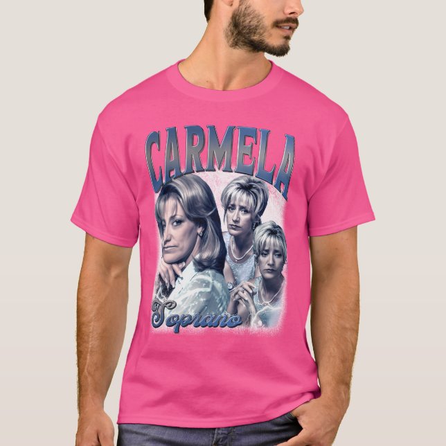Camiseta Carmela Soprano Bootleg Vintage Tshirt (Frente)