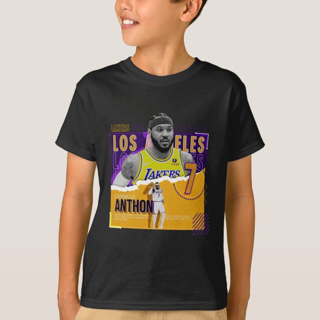 Camiseta Carmelo-anthony -basketball-paper-poster-lakers Ac (Frente)