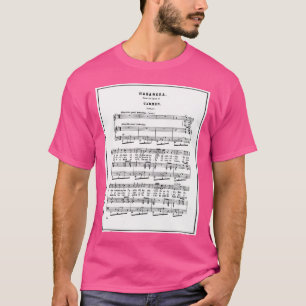 Camiseta Carmen Habanera Sheet Music Notation