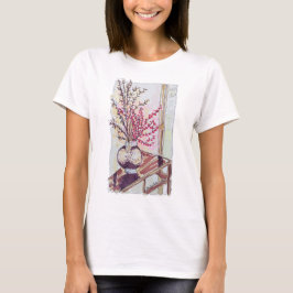 Camiseta Carmesim Flor de Ameixa