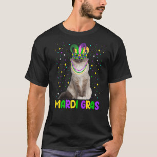 Camiseta Carnavais de Mardi Gras Animais de Gata Bons