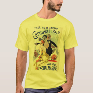 Camiseta Carnaval 1892 do teatro da ópera de Paris do