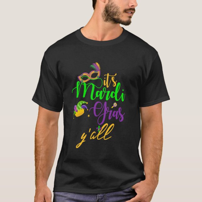 Camiseta Carnaval Bruh Mardi Gras Adolescentes Rapazes Cria (Frente)