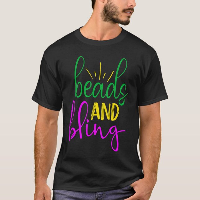 Camiseta Carnaval Contas e Brilho (Frente)