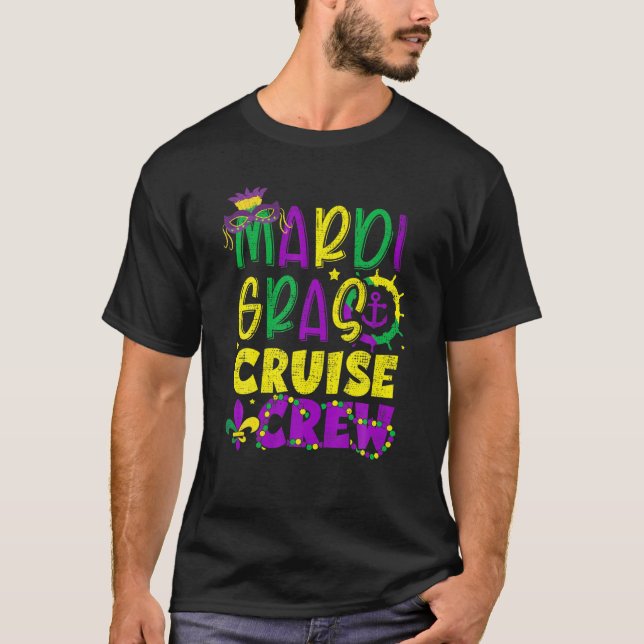 Camiseta Carnaval da Família Mardi Gras Cruise 2022 Matchin (Frente)