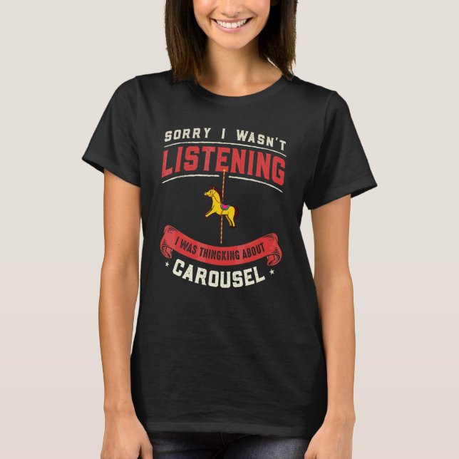 Camiseta Carnaval de Carnaval Carrossel Horse Tornado (Frente)