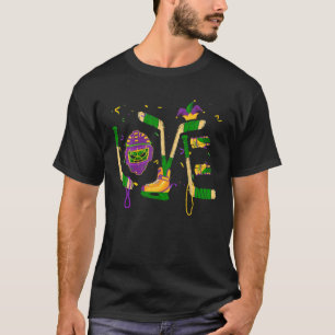 Camiseta Carnaval de Carnaval Gras, Jogador Engraçado Goali