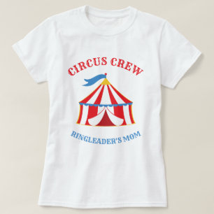Camiseta Carnaval de circo de tenda vermelha e azul - Camis