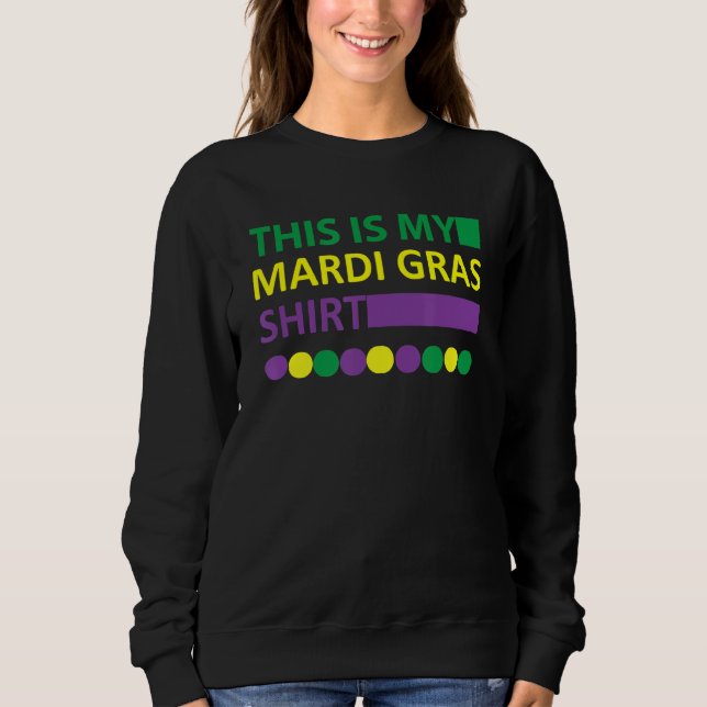 Camiseta Carnaval de Mardi Gras - Mascarada de terça-feira (Frente)