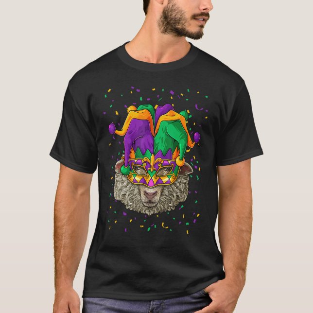 Camiseta Carnaval de ovelha Mardi Gras (Frente)