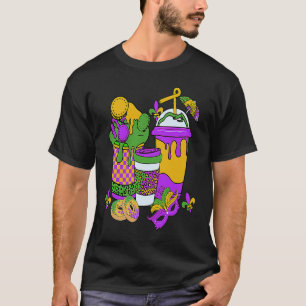 Camiseta Carnaval do Café Latte Retro Mardi Gras