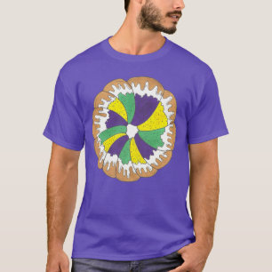 Camiseta Carnaval do King Cake New Orleans NOLA Mardi Gras