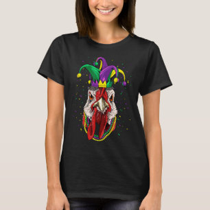 Camiseta Carnaval do Partido Mardi Gras Jester Chicken Love